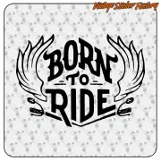Pegatina BORN TO RIDE. Comprar pegatinas.