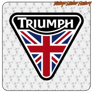 TRIUMPH UNION JACK AUFKLEBER. KAUFEN SIE VINYLAUFKLEBER.