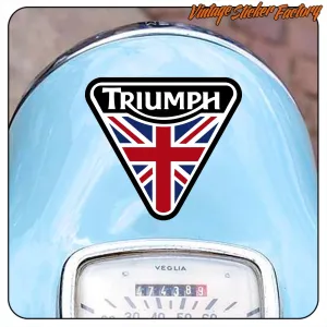 AUTOCOLLANT TRIUMPH UNION JACK. ACHETEZ DES AUTOCOLLANTS EN VINYLE.