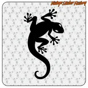 Autocollant gecko pour moto vintage