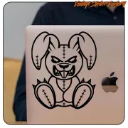Evil Bunny Aufkleber für Motorrad und Café Racer