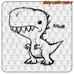 Pegatina RAWR. Comprar pegatinas.