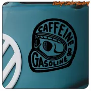 CAFFEINE & GASOLINE AUFKLEBER. KAUFEN SIE VINYLAUFKLEBER.