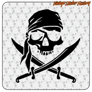 PIRATE AUFKLEBER. KAUFEN SIE VINYLAUFKLEBER.