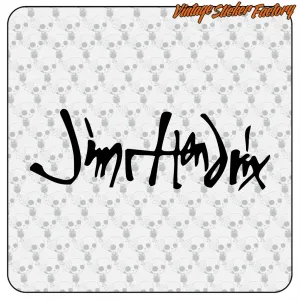 AUTOCOLLANT JIMI HENDRIX FIRMA. ACHETEZ DES AUTOCOLLANTS EN VINYLE.