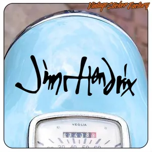 AUTOCOLLANT JIMI HENDRIX FIRMA. ACHETEZ DES AUTOCOLLANTS EN VINYLE.