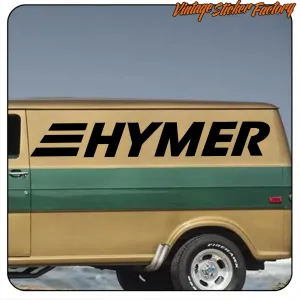 HYMER LOGO' STICKERS.