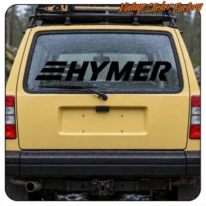 HYMER LOGO' STICKERS.