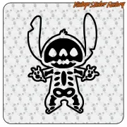 AUTOCOLLANT STITCH SKELETON. ACHETEZ DES AUTOCOLLANTS EN VINYLE.