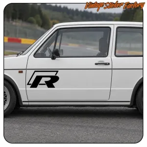 Autocollant logo VW Golf R | Vinyle pour voiture Volkswagen