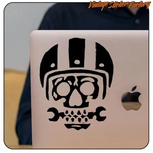 AUTOCOLLANT HELMET SKULL. ACHETEZ DES AUTOCOLLANTS EN VINYLE.