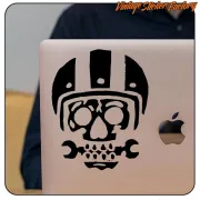 HELMET SKULL AUFKLEBER. KAUFEN SIE VINYLAUFKLEBER.