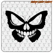 Pegatina MARIPOSA CALAVERA. Comprar pegatinas.