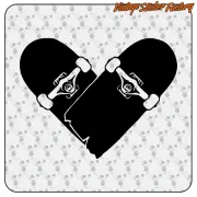 Pegatina SKATE LOVE. Comprar pegatinas.