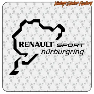 RENAULT NÜRBURGRING AUFKLEBER. KAUFEN SIE VINYLAUFKLEBER.