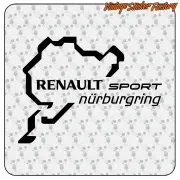RENAULT NÜRBURGRING AUFKLEBER. KAUFEN SIE VINYLAUFKLEBER.