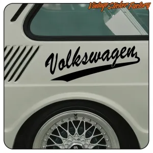 Autocollant emblème Volkswagen modèle 2 | Vinyle voiture VW