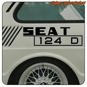 Pegatina SEAT 124. Comprar pegatinas.
