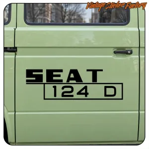 AUTOCOLLANT SEAT 124. ACHETEZ DES AUTOCOLLANTS EN VINYLE.