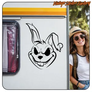 MAD BUNNY tattoo motorcycle sticker