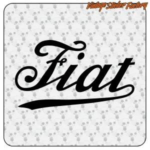 FIAT VINTAGE LOGO' STICKERS.