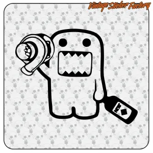 AUTOCOLLANT DOMO-KUN TURBO. ACHETEZ DES AUTOCOLLANTS EN VINYLE.