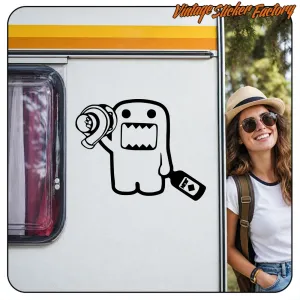 AUTOCOLLANT DOMO-KUN TURBO. ACHETEZ DES AUTOCOLLANTS EN VINYLE.