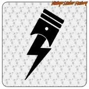 RAYO PISTON' STICKERS.