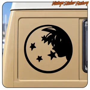 AUTOCOLLANT GOKU DRAGONBALL. ACHETEZ DES AUTOCOLLANTS EN VINYLE.