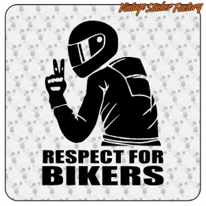 Autocollant moto RESPECT FOR BIKERS