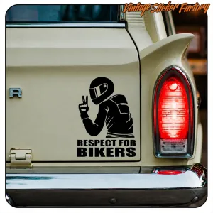 Pegatina RESPECT FOR BIKERS para moto