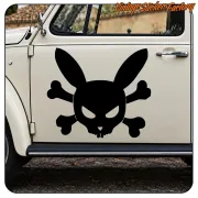 AUTOCOLLANT BUNNY SKULL. ACHETEZ DES AUTOCOLLANTS EN VINYLE.