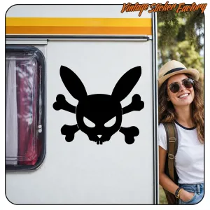 Pegatina Bunny Skull para moto | Tattoo