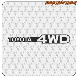 TOYOTA 4WD AUFKLEBER. KAUFEN SIE VINYLAUFKLEBER.