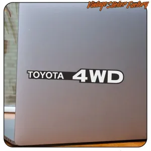 Pegatina Toyota 4WD en vinilo de corte