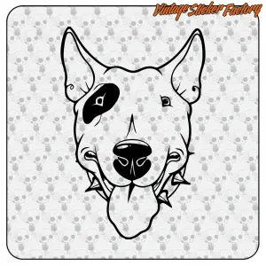 Bull-Terrier-Aufkleber in mehreren Größen
