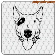 Pegatina Bull Terrier en varios tamaños