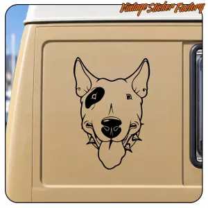 Pegatina Bull Terrier en varios tamaños