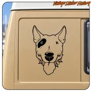 Autocollant Bull Terrier en plusieurs tailles