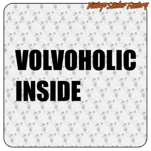 AUTOCOLLANT VOLVOHOLIC INSIDE. ACHETEZ DES AUTOCOLLANTS EN VINYLE.