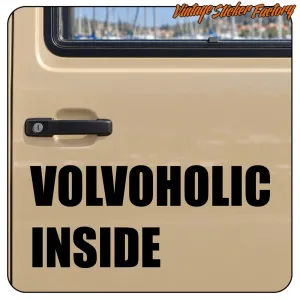 VOLVOHOLIC INSIDE' STICKERS.