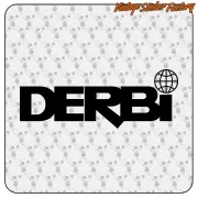 DERBI AUFKLEBER. KAUFEN SIE VINYLAUFKLEBER.