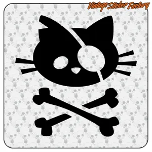 AUTOCOLLANT PIRATE CAT. ACHETEZ DES AUTOCOLLANTS EN VINYLE.