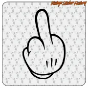 MICKEY FINGER AUFKLEBER. KAUFEN SIE VINYLAUFKLEBER.