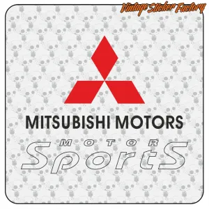 AUTOCOLLANT MITSUBISHI MOTOR SPORTS. ACHETEZ DES AUTOCOLLANTS EN VINYLE.
