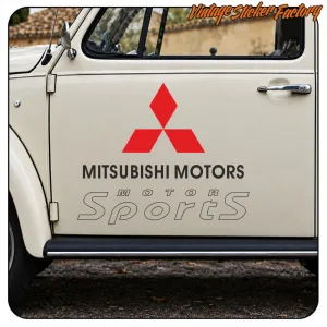 AUTOCOLLANT MITSUBISHI MOTOR SPORTS. ACHETEZ DES AUTOCOLLANTS EN VINYLE.