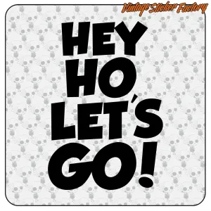 HEY HO, LET'S GO! AUFKLEBER. KAUFEN SIE VINYLAUFKLEBER.