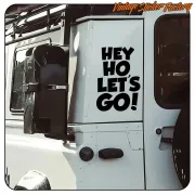 HEY HO, LET'S GO! AUFKLEBER. KAUFEN SIE VINYLAUFKLEBER.