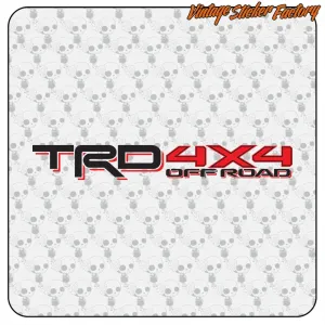 AUTOCOLLANT TRD 4X4 OFF ROAD. ACHETEZ DES AUTOCOLLANTS EN VINYLE.