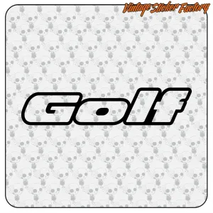 VW Golf vinyl sticker for car